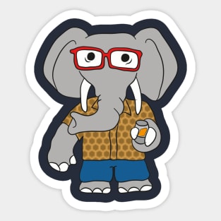 ELEPHANT TEQUILA - DRUNK ANIMALS Sticker